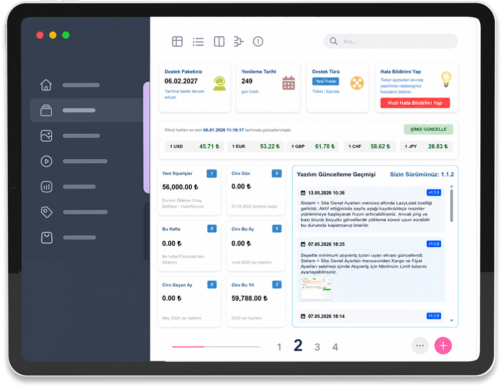 Design project dashboard preview